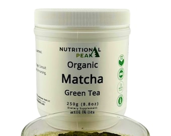 Té verde matcha orgánico de Nutritional Peak, 250 g (8,8 oz)
