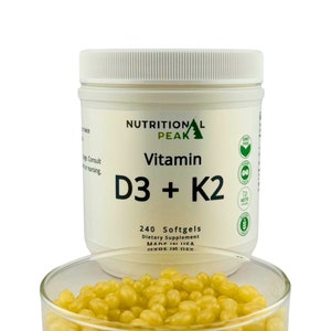 Nutritional Peak D3+K2 240 Softgels