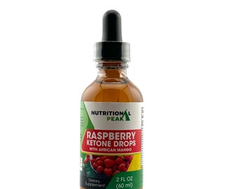 Nutritional Peak Raspberry Ketone Drops - Made from Real African Mango Extracts