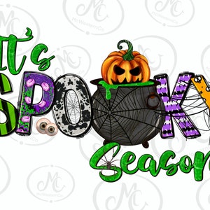 It's spooky season png sublimation design download, spooky vibes png, Happy Halloween png, western spooky png, sublimate designs download