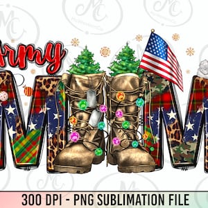 Christmas Army Mom png sublimation design download, Merry Christmas png, Soldier png, Mother's Day png, sublimate designs download