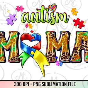 Autism mama png sublimation design download, Autism Awareness png, western mama png, Autism puzzle png, sublimate designs download
