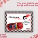 Editable Racing Cars Valentine's Day Cards , Valentine's Day Classroom ...