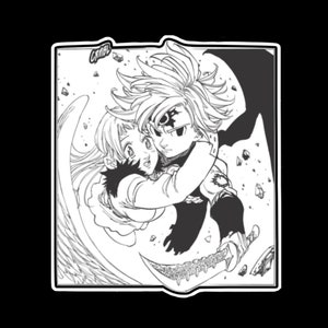 Anime Manga Seven deadly sins, Mel and Liz sticker