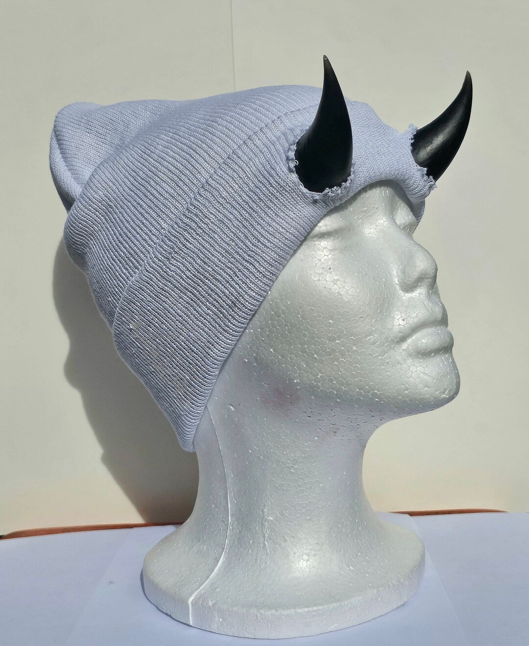 Resin Horn Beanie Hat Etsy
