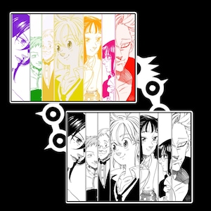 Anime Manga Seven deadly sins sticker