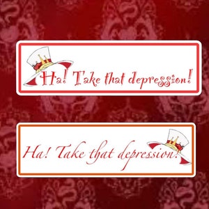 Hazbin Hotel Lucifer take that depression! Sticker