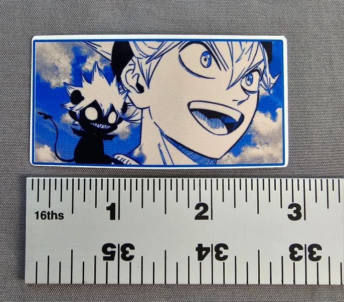 Anime Manga Black Clover Asta and Liebe Stickers - Etsy