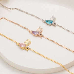 Personalized Hummnigbird Birthstone Bracelets, Tiny Bird Bracelet With Chakra Gemstone, Bird Lovers Bracelet, Birthday Gift, Bridesmaid Gift