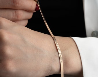 Herringbone Personalized Bracelet Herringbone Chain Bracelet