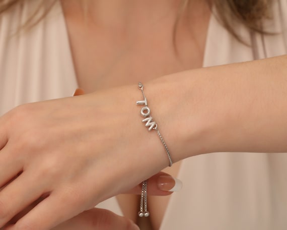 Bubble Name Bracelet Gold Bubble Name Bracelet Bubble Name