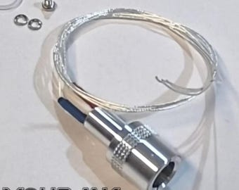Connecteur SME Technics SL1200/SL1210 – Câble aluminium aéronautique + PTFE 5N argent Litz – Remplacement audio HiFi DJ
