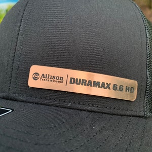 Reflective Bronze Duramax Door Badge