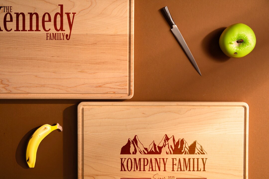 Personalized Family Design Cutting Board, Customized Bamboo Cutting ...