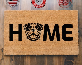 Home Doormat, Dog Lover Gift, Welcome Door Mat, New Home Gift, Funny Doormat, Outdoor Doormat, Front Door Mat, Dog Doormat, Entryway Decor