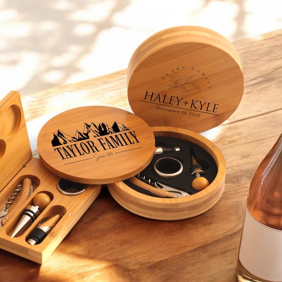 Custom Logo Wine Tool Set, Personalized Wine Opener, Custom Name, Wine Lover Gift, Wine Tool Set, Bachelor Party Gift, Wedding Gift