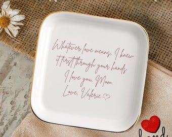 Personalized Mom Ring Dish, Mother's Day Gift, Memorial Gift, Gift for Mother, Mother of The Bride, Birthday Gift, Custom Jewelry Holder