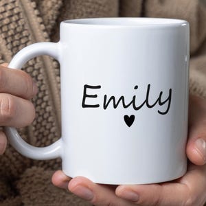 Personalized Name Mug, Name Mug Gift Idea, Custom Name Tea Mug, Gift For Mom, Monogram Coffee Mug, Gift For Daughter, Coffee Mug Custom