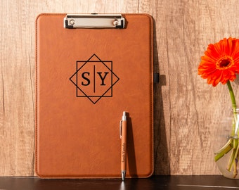 Presse-papiers personnalisé, presse-papiers en cuir personnalisé avec stylo, presse-papiers pour enseignant, presse-papiers pour entraîneur, cadeau pour lui, cadeau d&#39;affaires, cadeau pour entraîneur