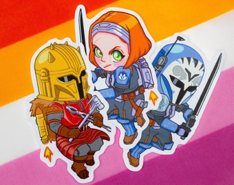 ¡Para Mandalore! Pegatinas de El Armero y Bo-Katan