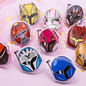 Star Wars Helm Anstecker aus Acryl