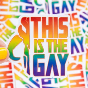 This is the Gay pride sticker
