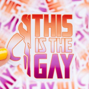 This is the Gay lesbian pride sticker