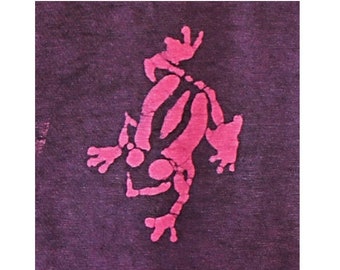 Frog Re*hash T-shirts, one-of-a-kind, sustainable, handmade, batik