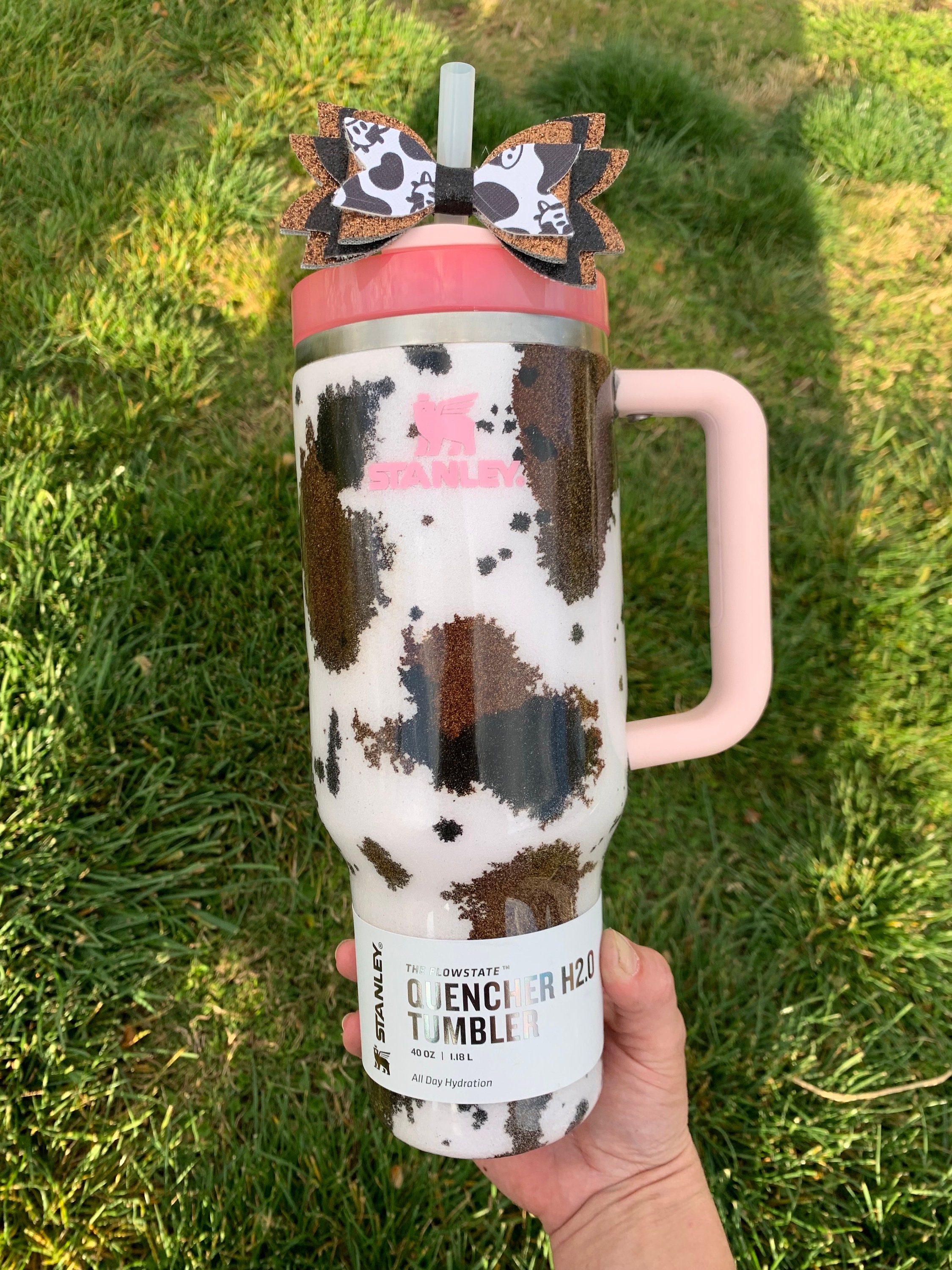 2月4日まで掲載　アンドビー　まとめ売り　新品未使用 Custom Cow Hide - Authentic Stanley Tumbler - Epoxy Glitter