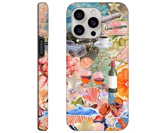 Collage phone case, summer in Italy Nostalgia