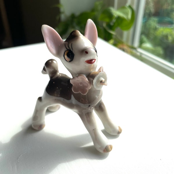 Vintage Ceramic Donkey, 1950s, Made in Japan