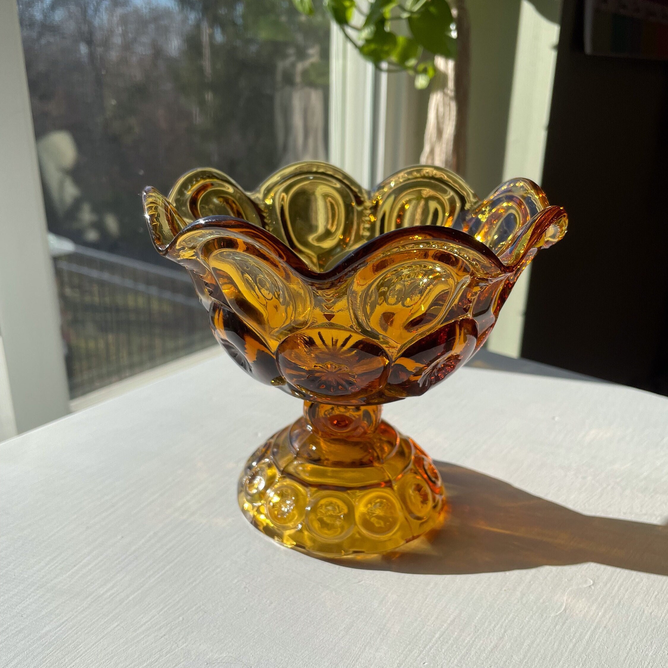 Orange Glassware Moon and Stars Glass - Etsy