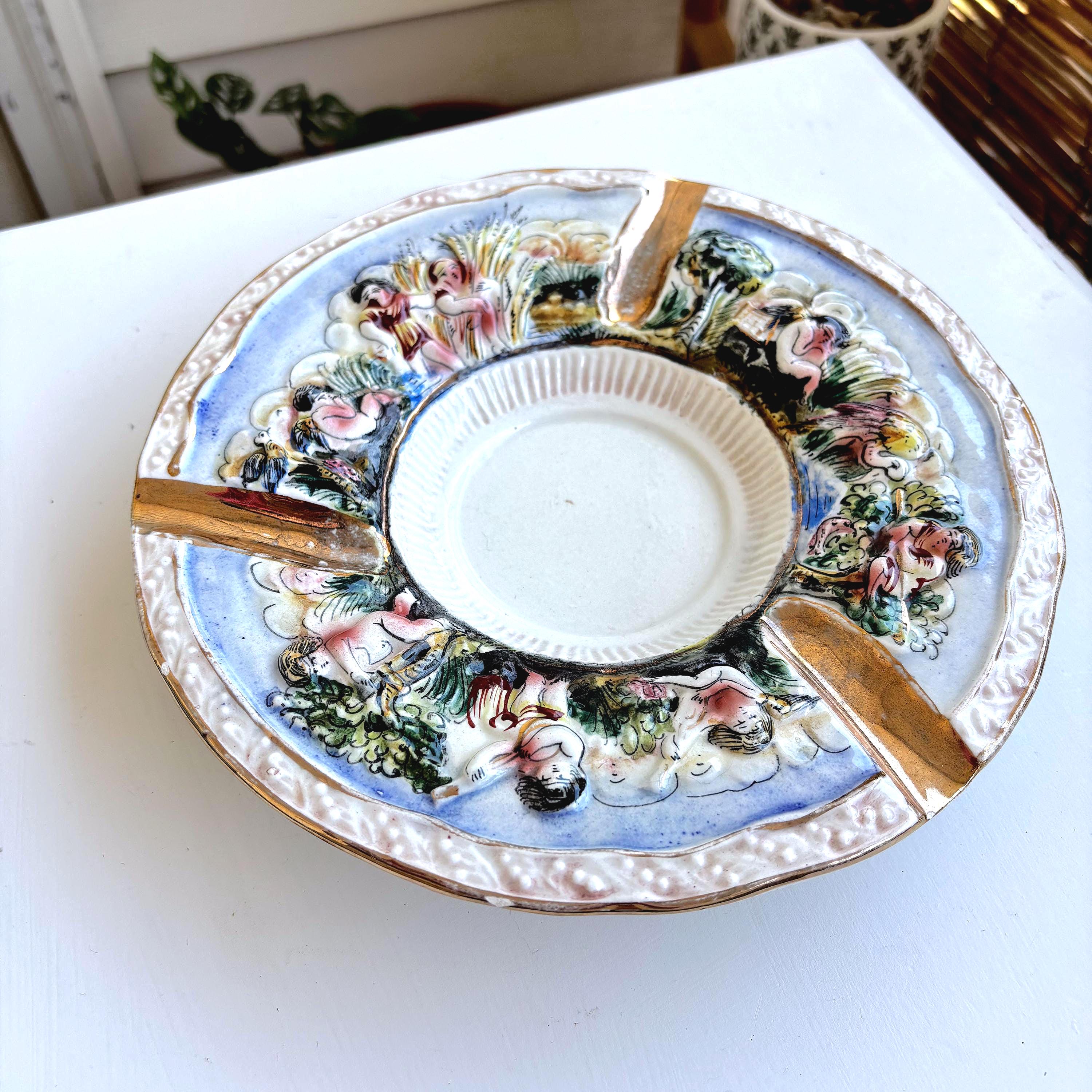 Capodimonte Ashtray - Etsy