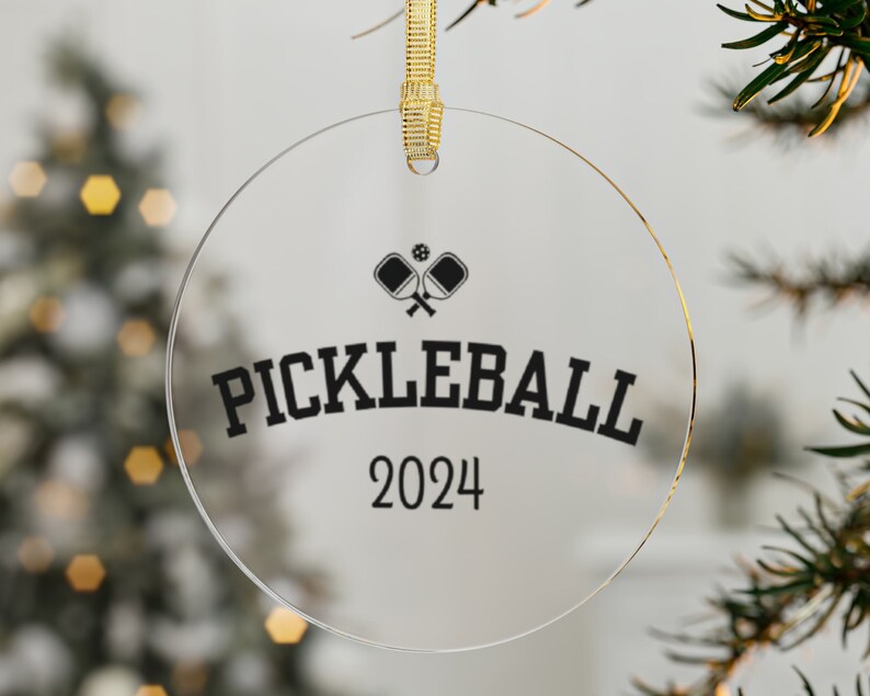 Pickleball Christmas Ornament, Pickleball Gifts, Gifts for Pickleball
