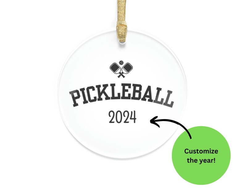 Pickleball Christmas Ornament, Pickleball Gifts, Gifts for Pickleball
