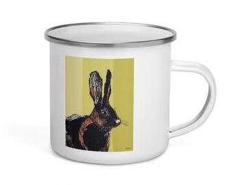 Bunny Enamel Coffee Mug