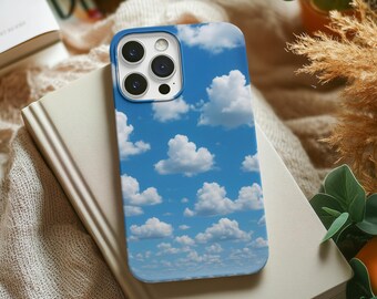 Blue Sky Clouds Tough Phone Case | iPhone Samsung Galaxy