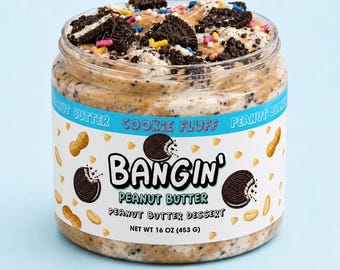 Cookie Fluff Dessert Peanut Butter |  Peanut Butter Spread | Small Batch Sweet Peanut Butter Gift| Dessert Lover Gift