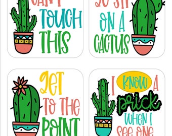 Coaster Set, Table Coasters, Housewarming Gift, Amusing Gifts, Houseware, Home Decor