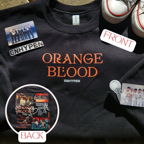 Orange Blood Album Apparel, Enhypen Orange Blood Hoodie