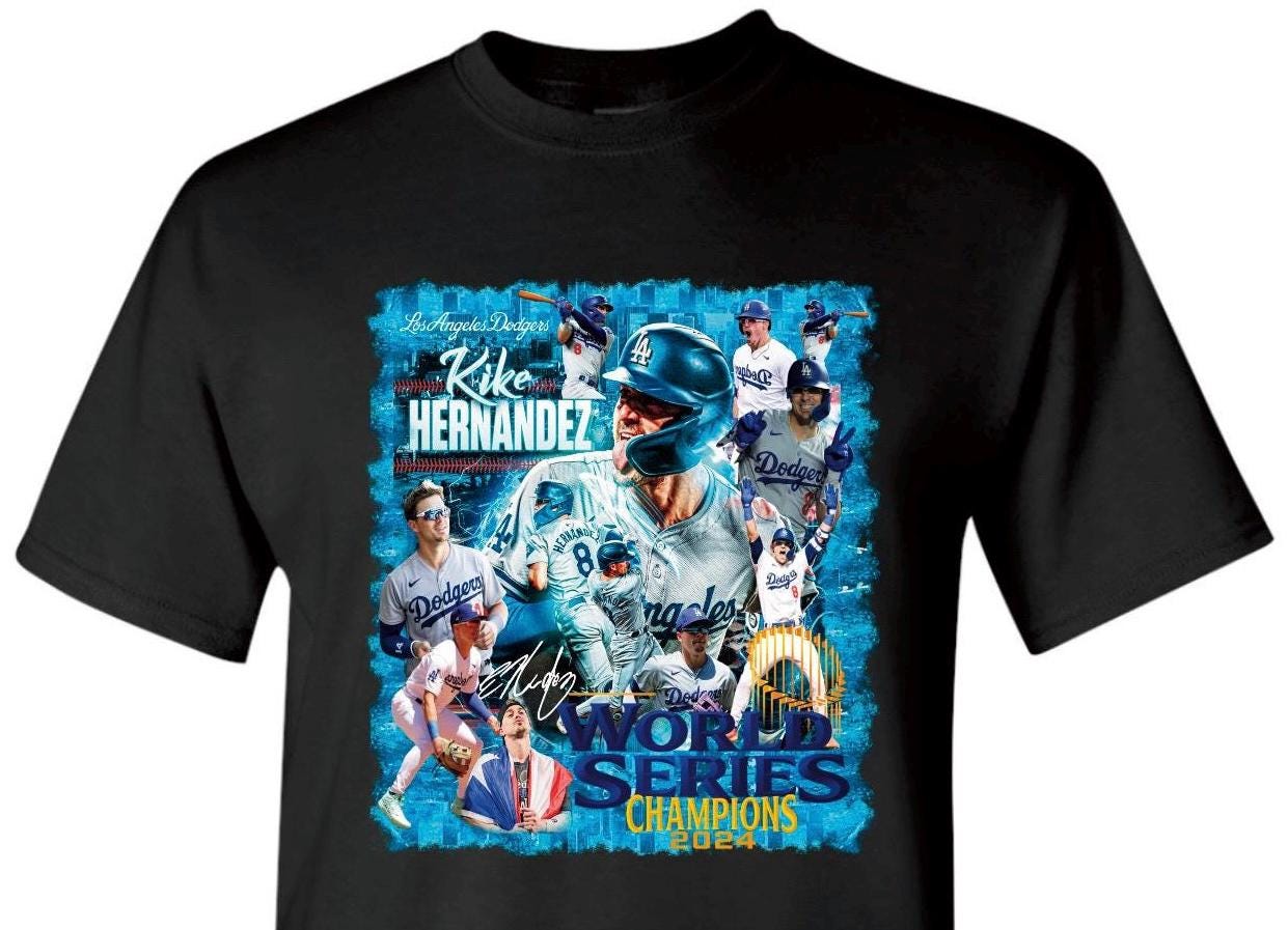 Dodgers Kike Hernandez World Series Apparel, Dodgers Hoodie