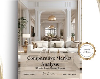 Realtor Market Analysis Template, CMA Marketing Kit (Digital Download) | Real Estate Templates