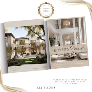 Marketing Plan Real Estate Agent, Real Estate Guide, Real Estate Buyer Guide, Seller Packet, Presentation Book Bundle, Realtor Marketing