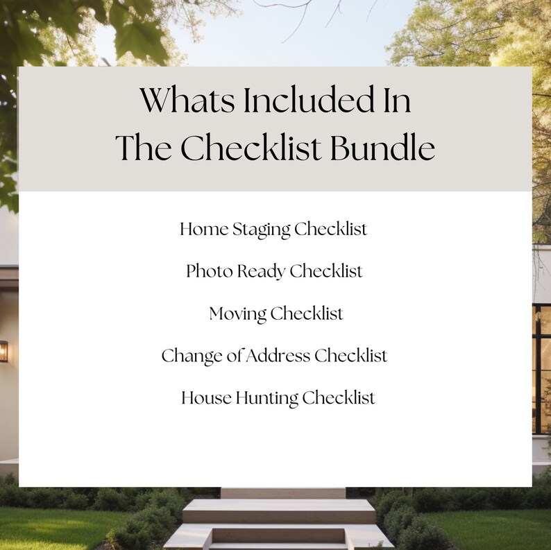 Real Estate Agent Checklist Bundle – Canva Templates (instant Download ...