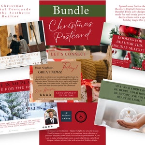 Postkarte Weihnachts Bundle,Immobilien Marketing, Winter Postkarte, Realtor Business, To-do's, Postkartenflieger, Pop By Karten.