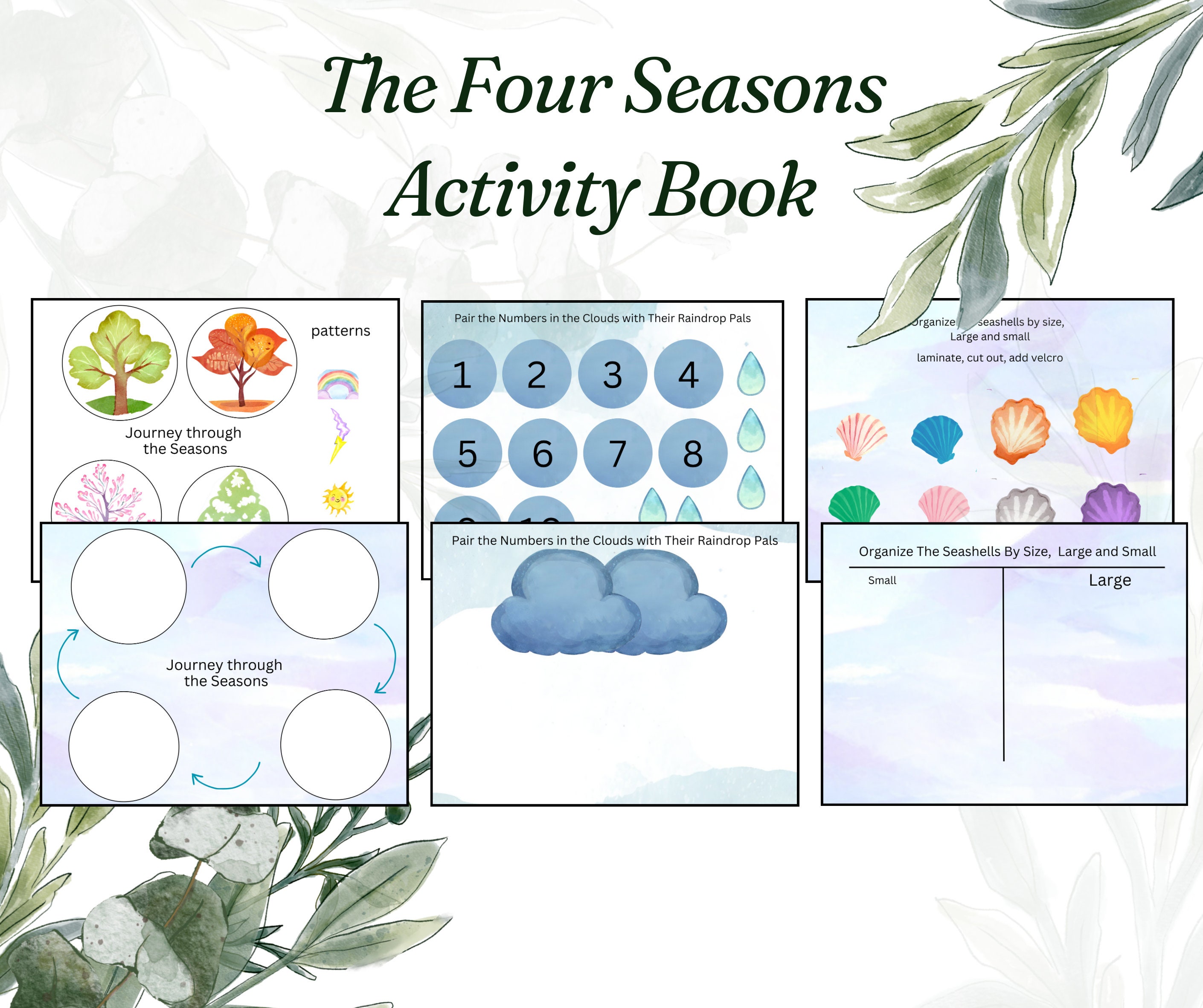 The Four Seasons Activity Book - Etsy