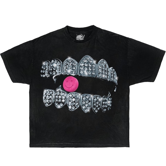 DIAMOND PERC Graphic Boxy T-shirt, Y2k, Streetwear, Graphic Tee