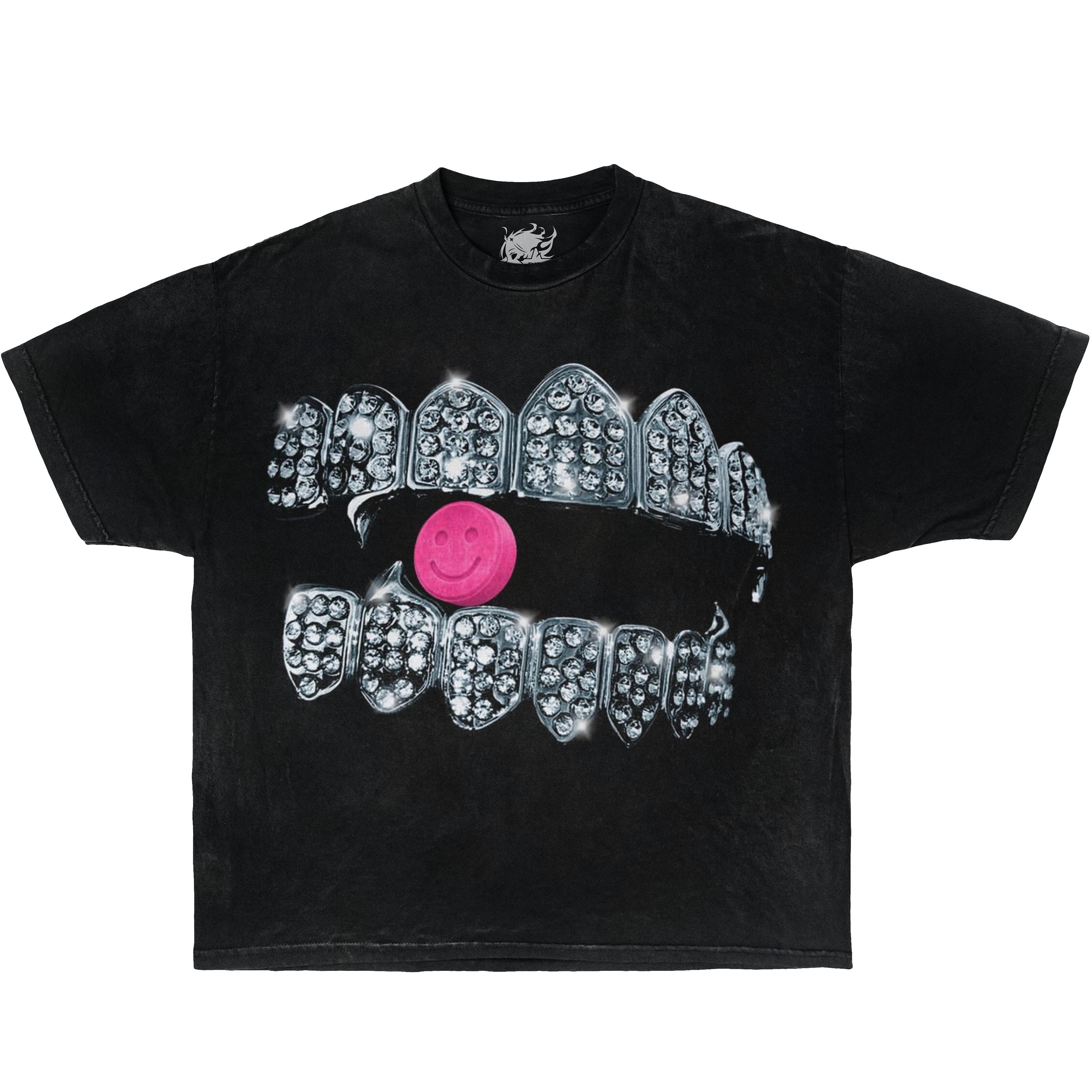 ダメージ加工 long sleeve tshirt opium y2k Opium Style Vamp Y2k 0Pium Rage Music Long Sleeve T-Shirt