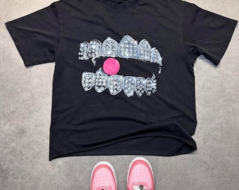 DIAMOND PERC T-SHIRT, Opium, Y2k, Fashion, Streetwear DIAMOND PERC T-SHIRT, Opium, Y2k, Fashion, Streetwear