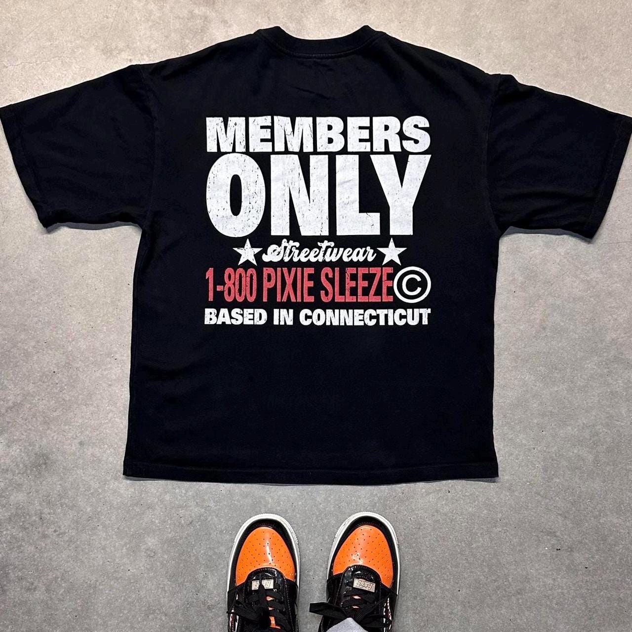 PXS Members Only Graphic Boxy T-shirt, Oversized, Graphic, T-shirt